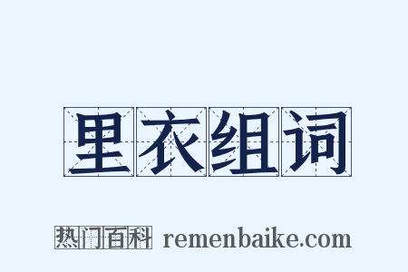 里衣组词是什么意思的图片